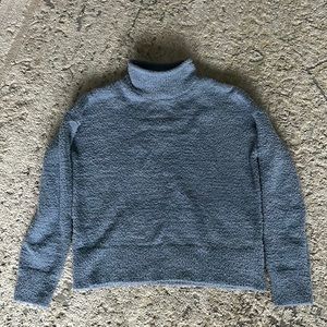 XS Light Blue Polyester Sweater/turtleneck